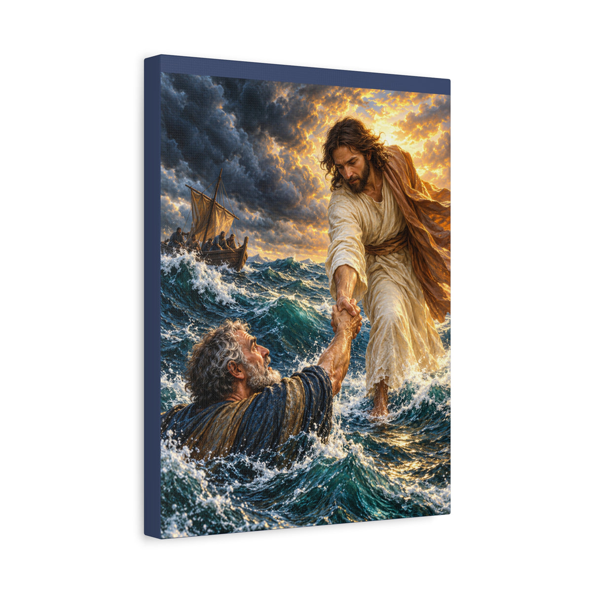 Keep Your Eyes on Christ - Matte Canvas Stretched