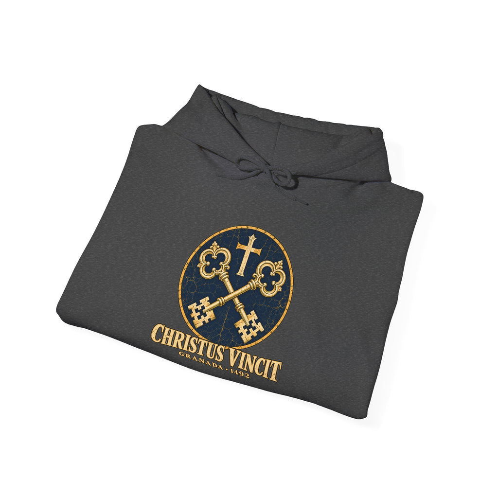 Granada 1492 Hoodie — Christus Vincit Crossed Keys Emblem