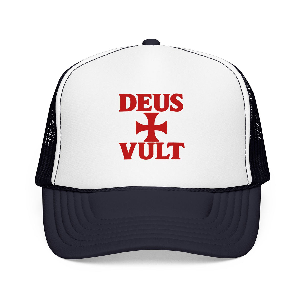 Deus Vult Cross Trucker Hat