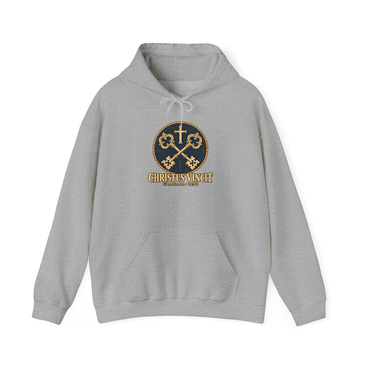 Granada 1492 Hoodie — Christus Vincit Crossed Keys Emblem