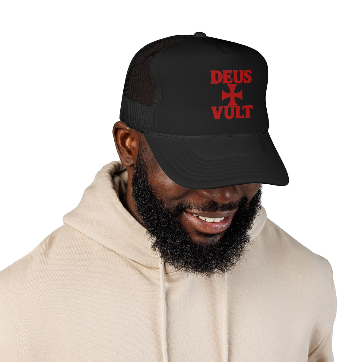 Deus Vult Cross Trucker Hat