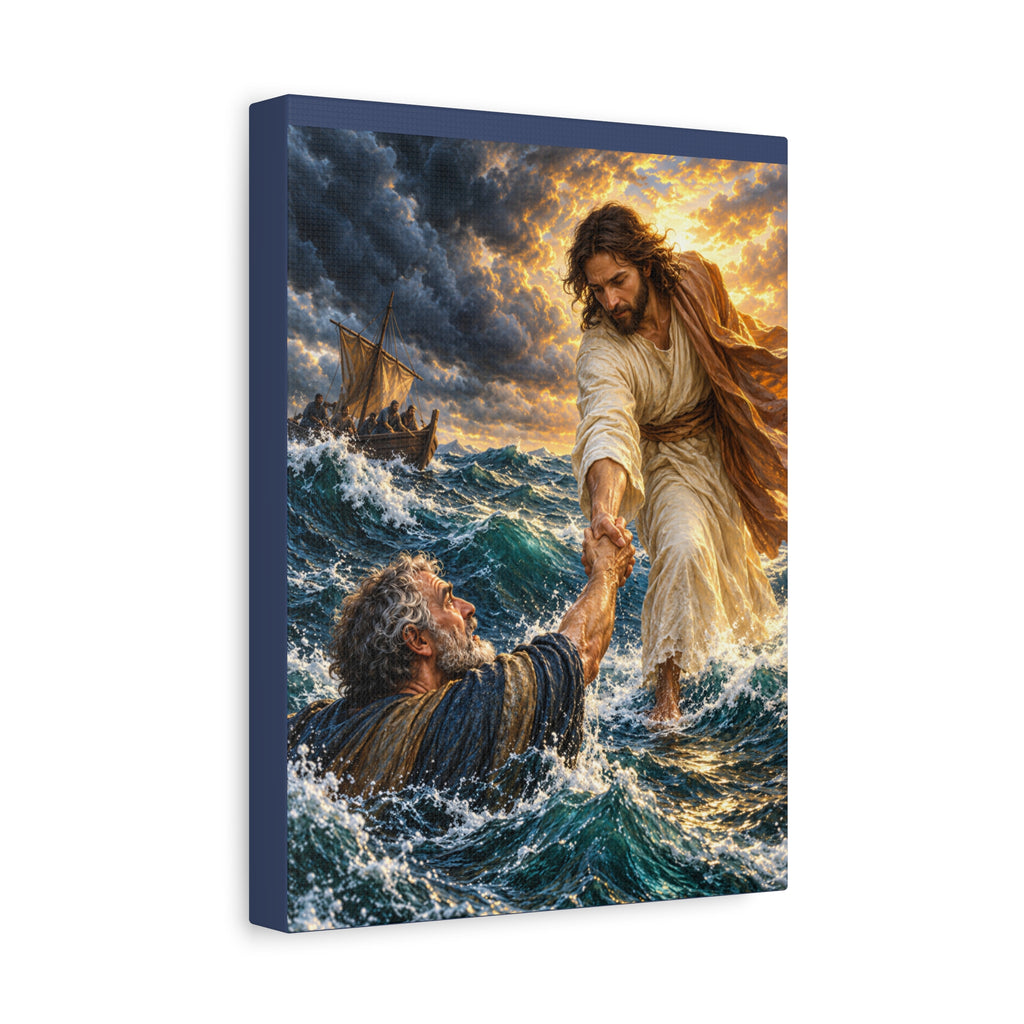 Keep Your Eyes on Christ - Matte Canvas Stretched