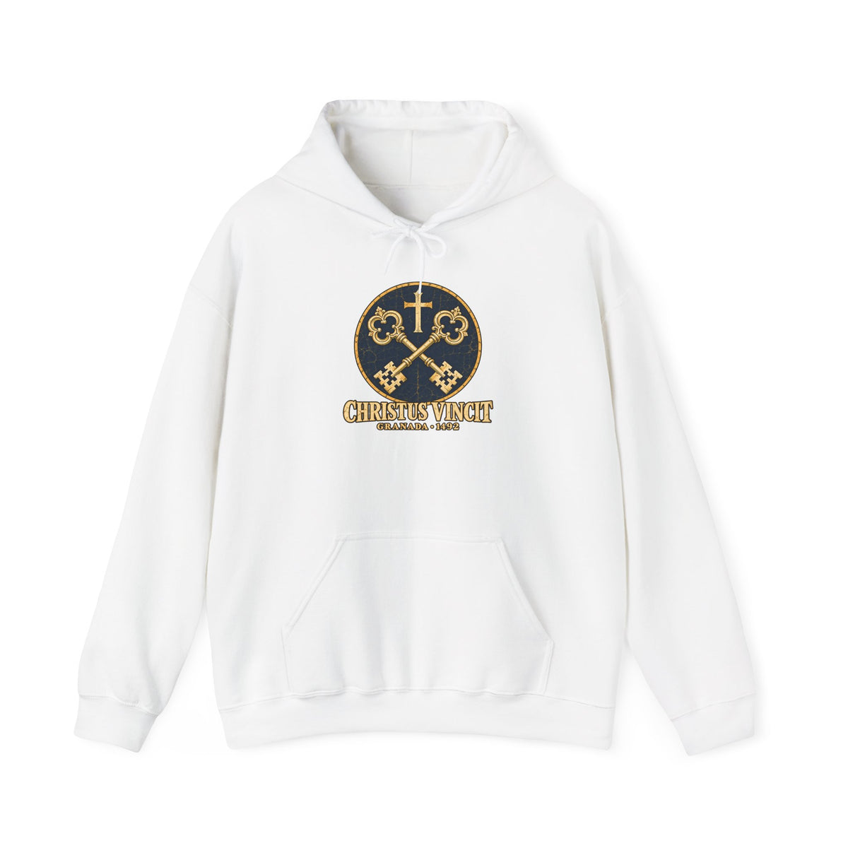 Granada 1492 Hoodie — Christus Vincit Crossed Keys Emblem