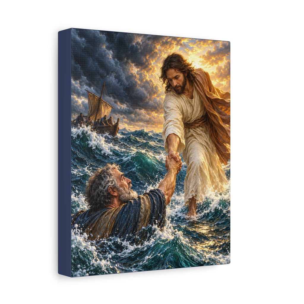Keep Your Eyes on Christ - Matte Canvas Stretched