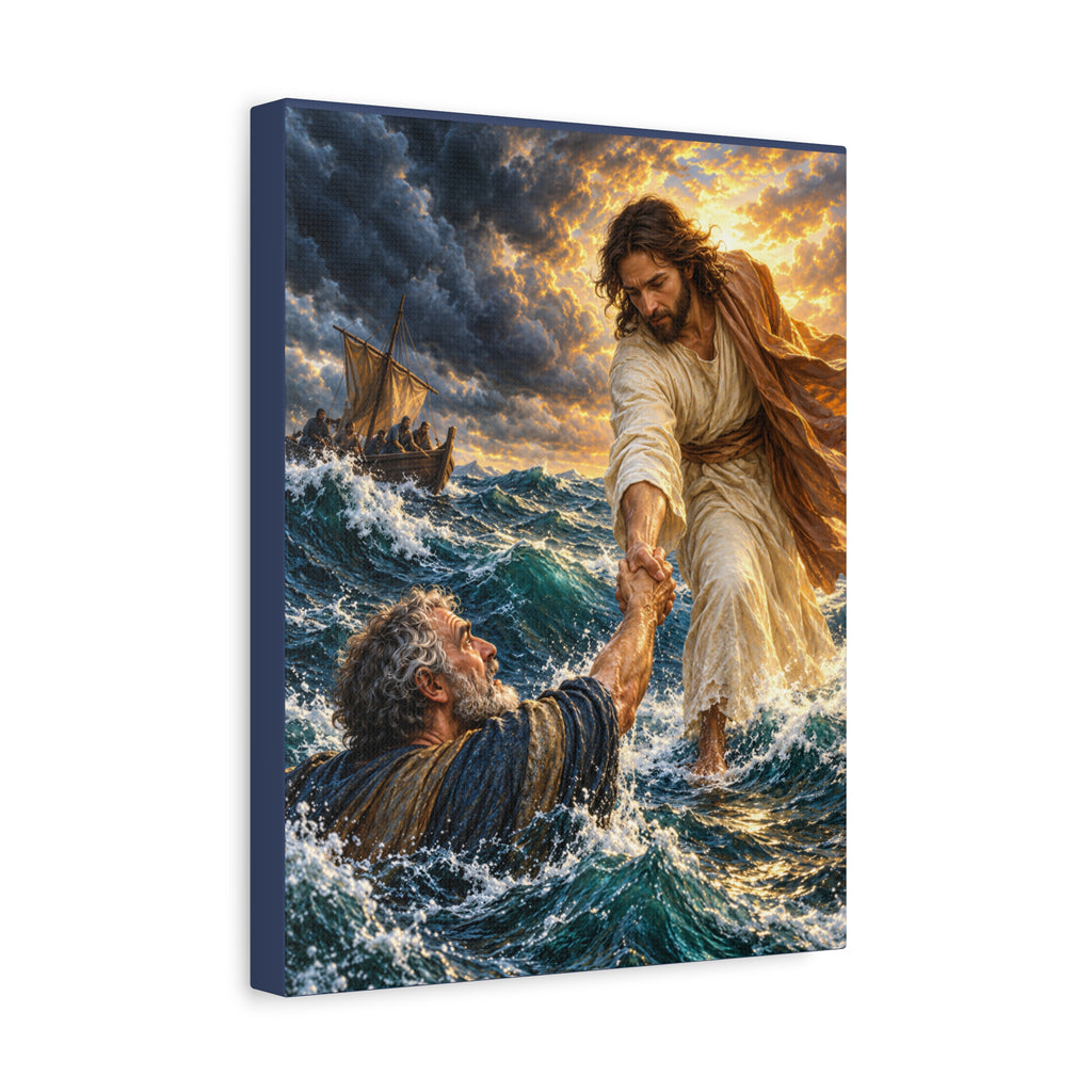 Keep Your Eyes on Christ - Matte Canvas Stretched