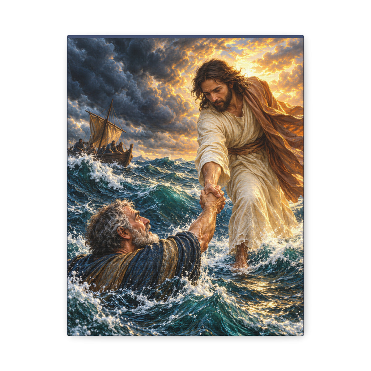 Keep Your Eyes on Christ - Matte Canvas Stretched