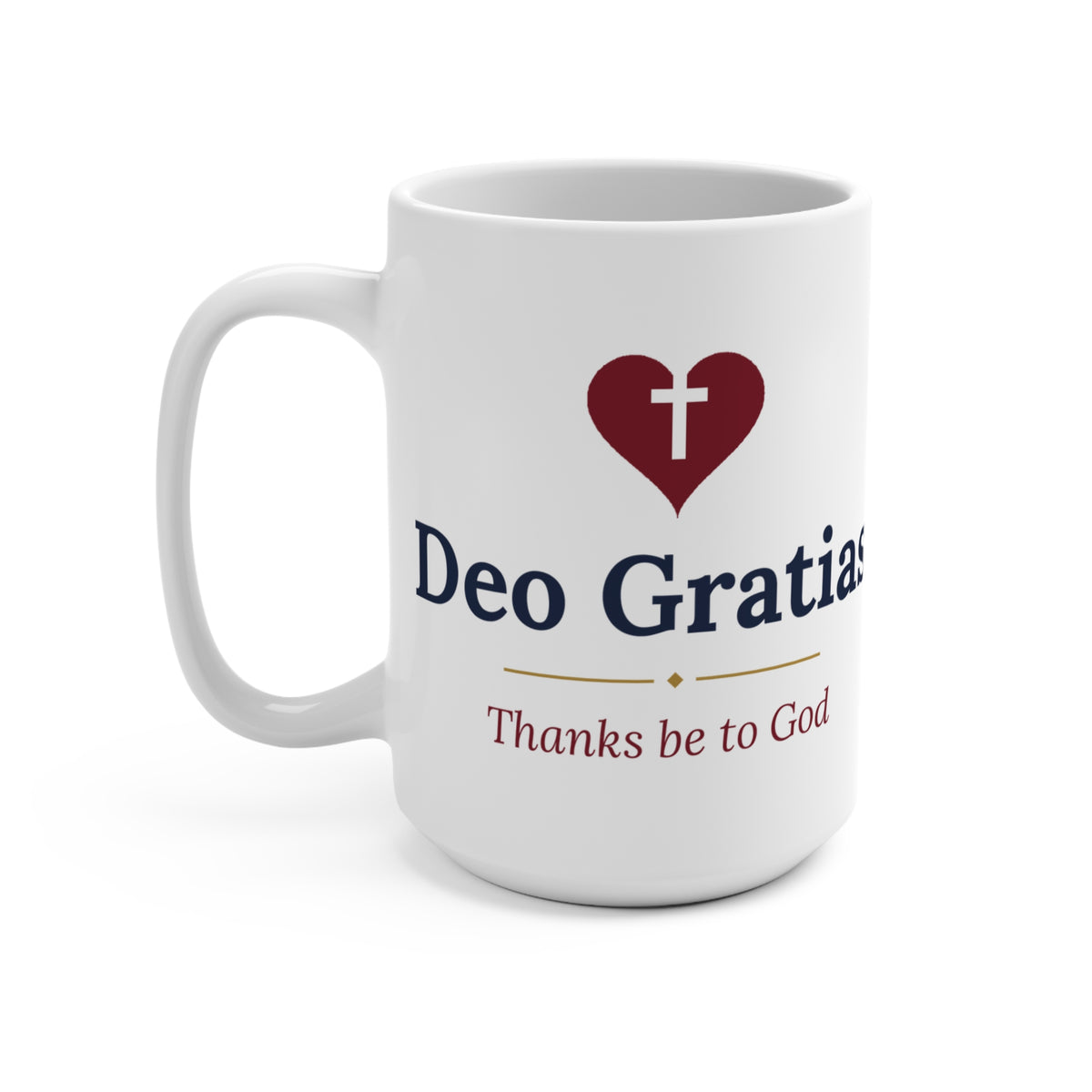 Te Doy Gracias faith mug, handle side