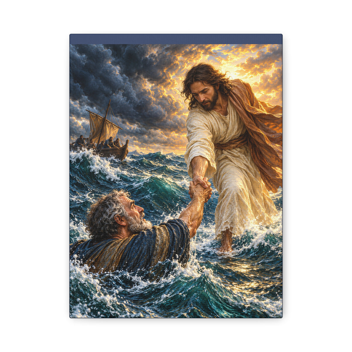 Keep Your Eyes on Christ - Matte Canvas Stretched