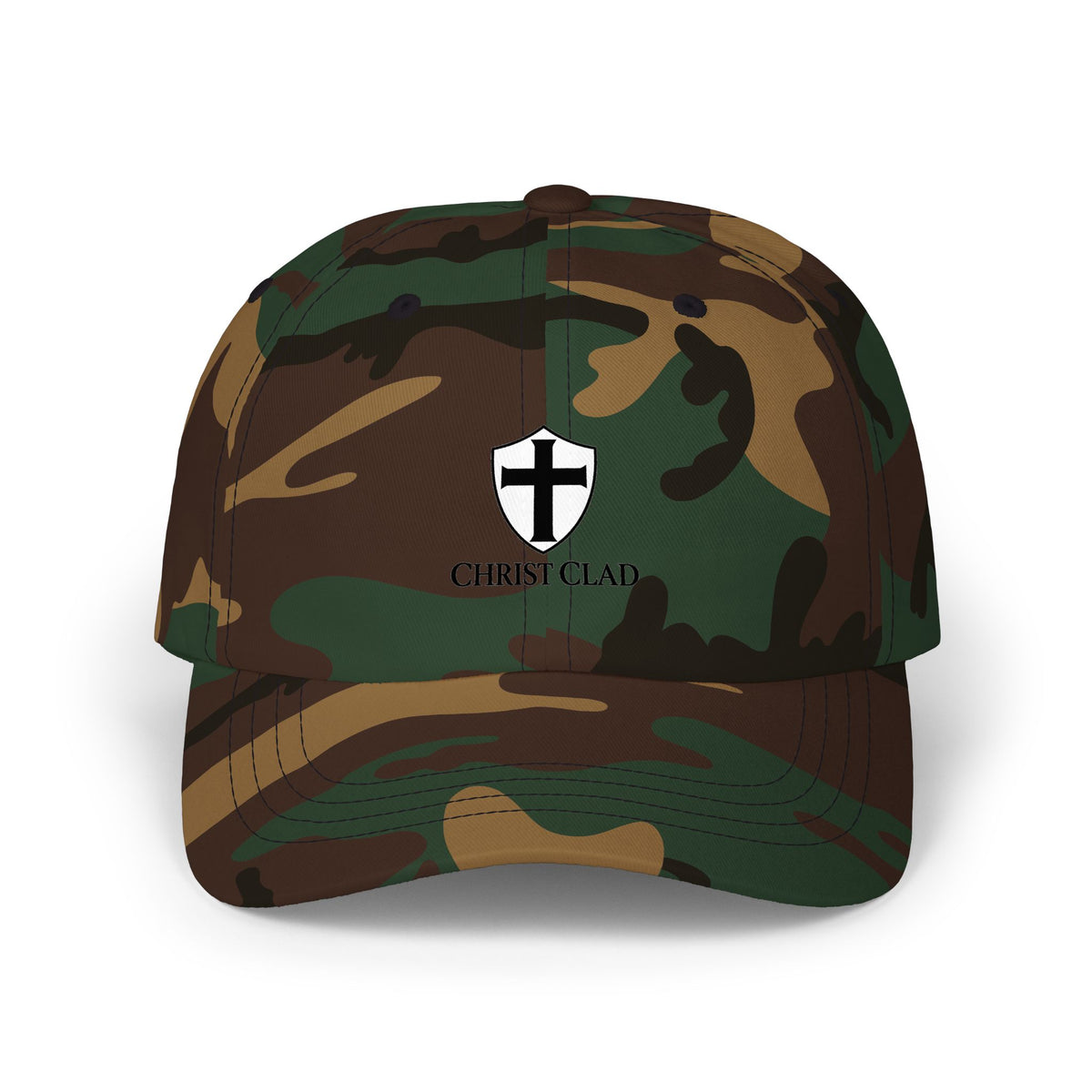 Christ Clad Christian Cross Dad Cap