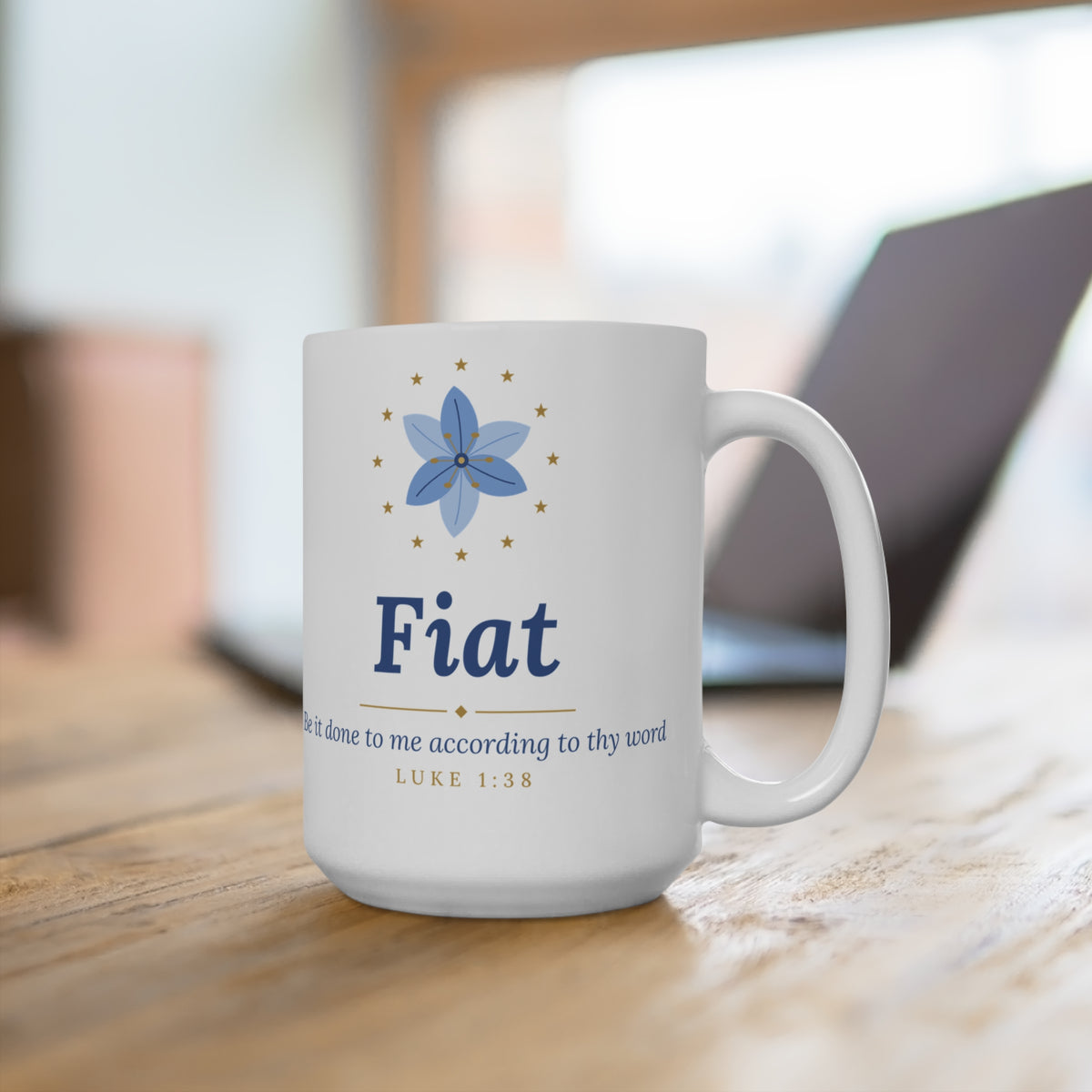 Fiat Marian mug, lifestyle view