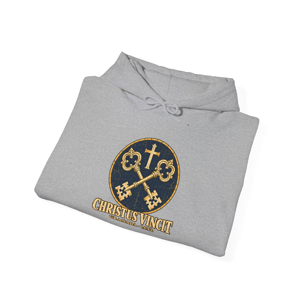 Granada 1492 Hoodie — Christus Vincit Crossed Keys Emblem