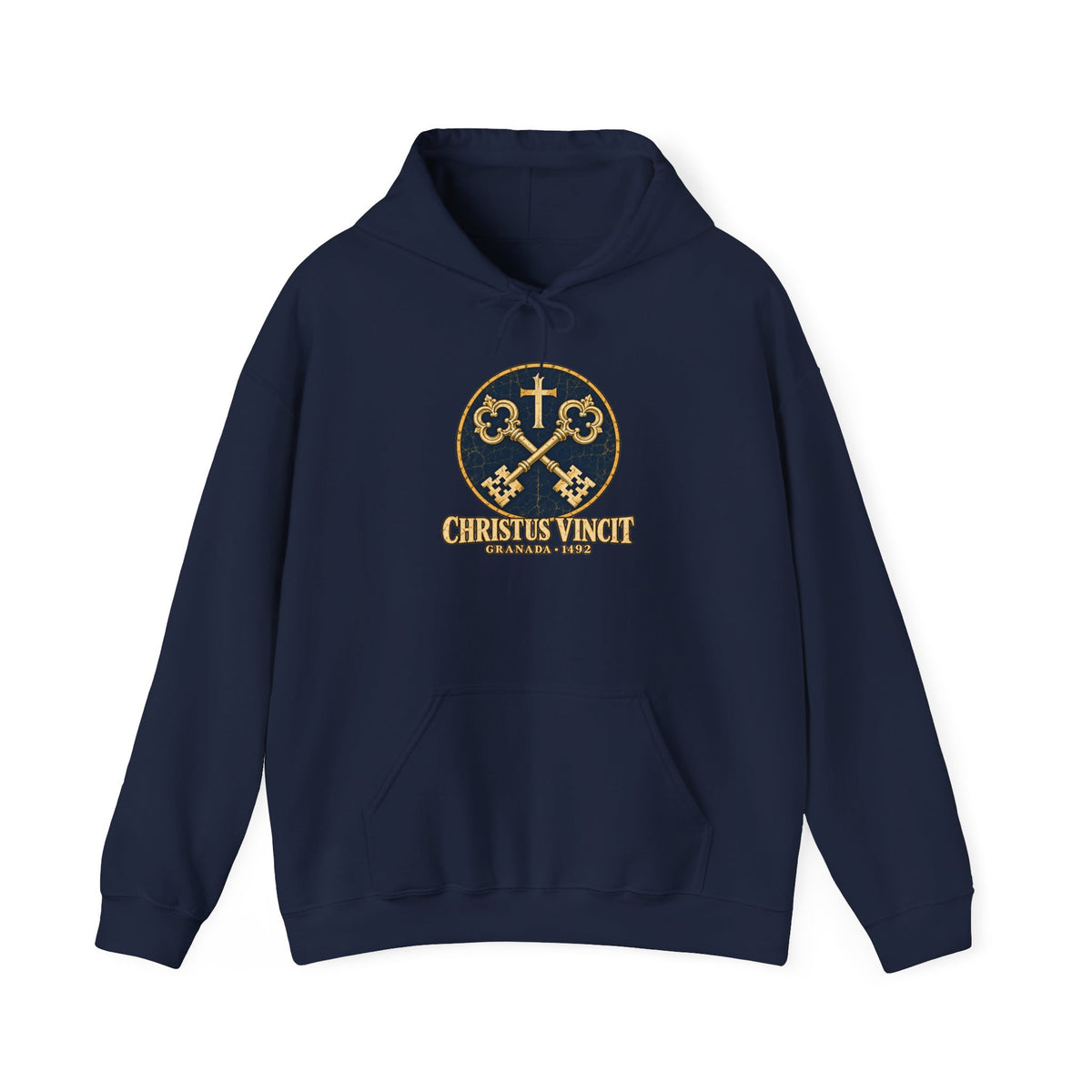 Granada 1492 Hoodie — Christus Vincit Crossed Keys Emblem