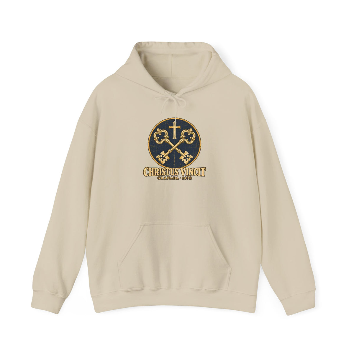 Granada 1492 Hoodie — Christus Vincit Crossed Keys Emblem