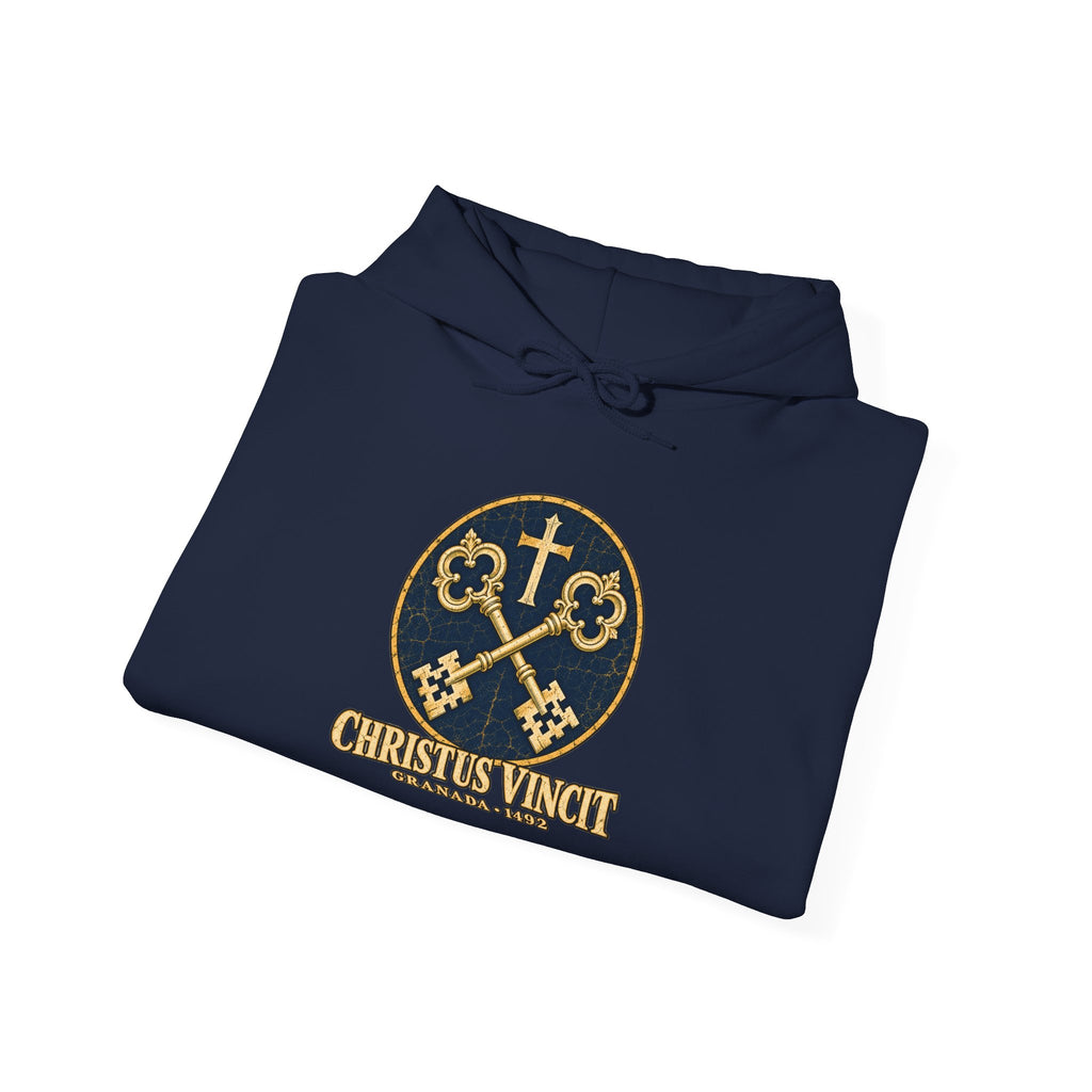Granada 1492 Hoodie — Christus Vincit Crossed Keys Emblem