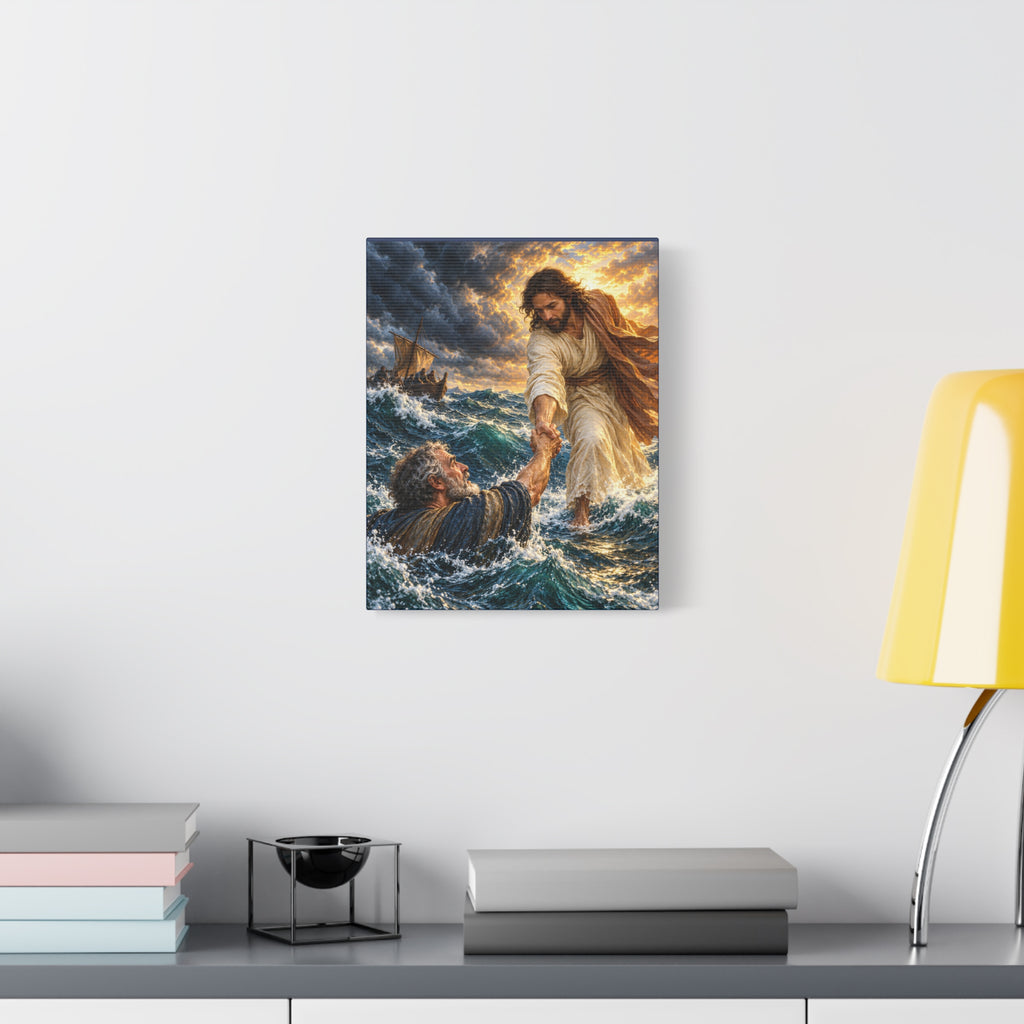Keep Your Eyes on Christ - Matte Canvas Stretched