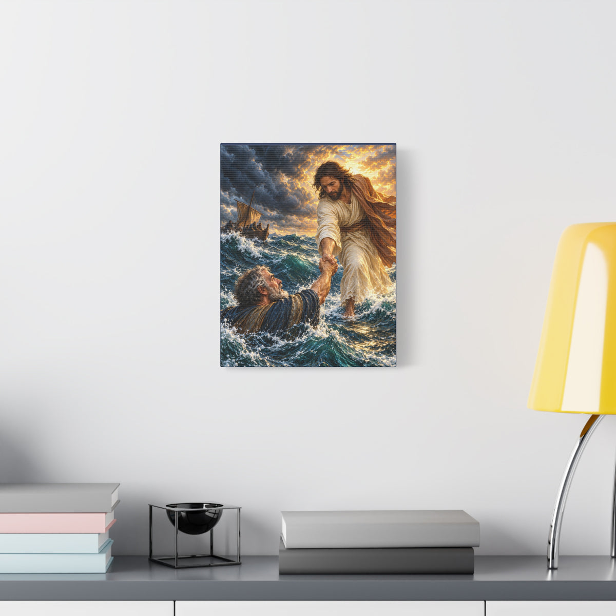 Keep Your Eyes on Christ - Matte Canvas Stretched