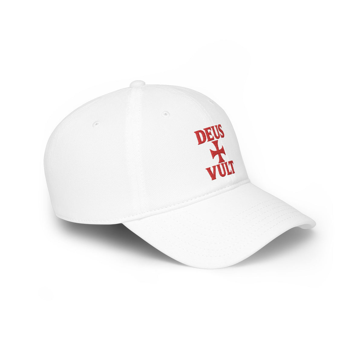 Deus Vult Cross Embroidered Baseball Cap