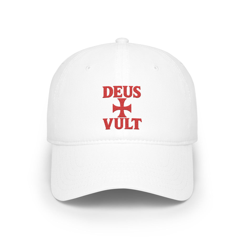 Deus Vult embroidered cap, alternate view