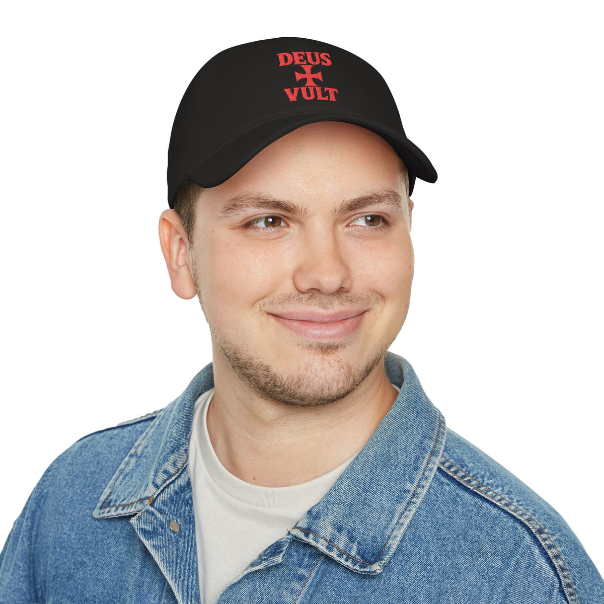 Deus Vult Cross Embroidered Baseball Cap
