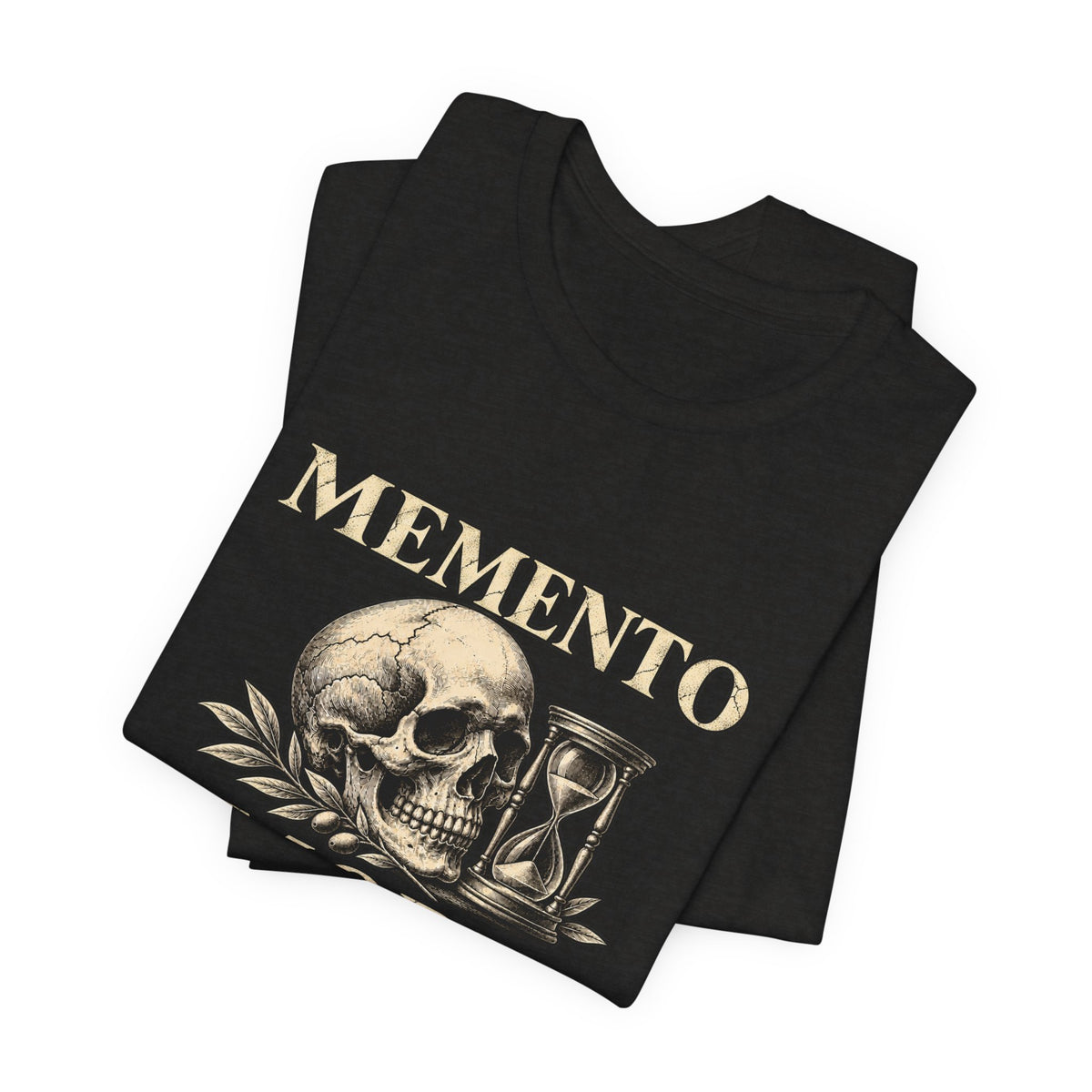 Memento Mori Skull Hourglass Graphic T-Shirt