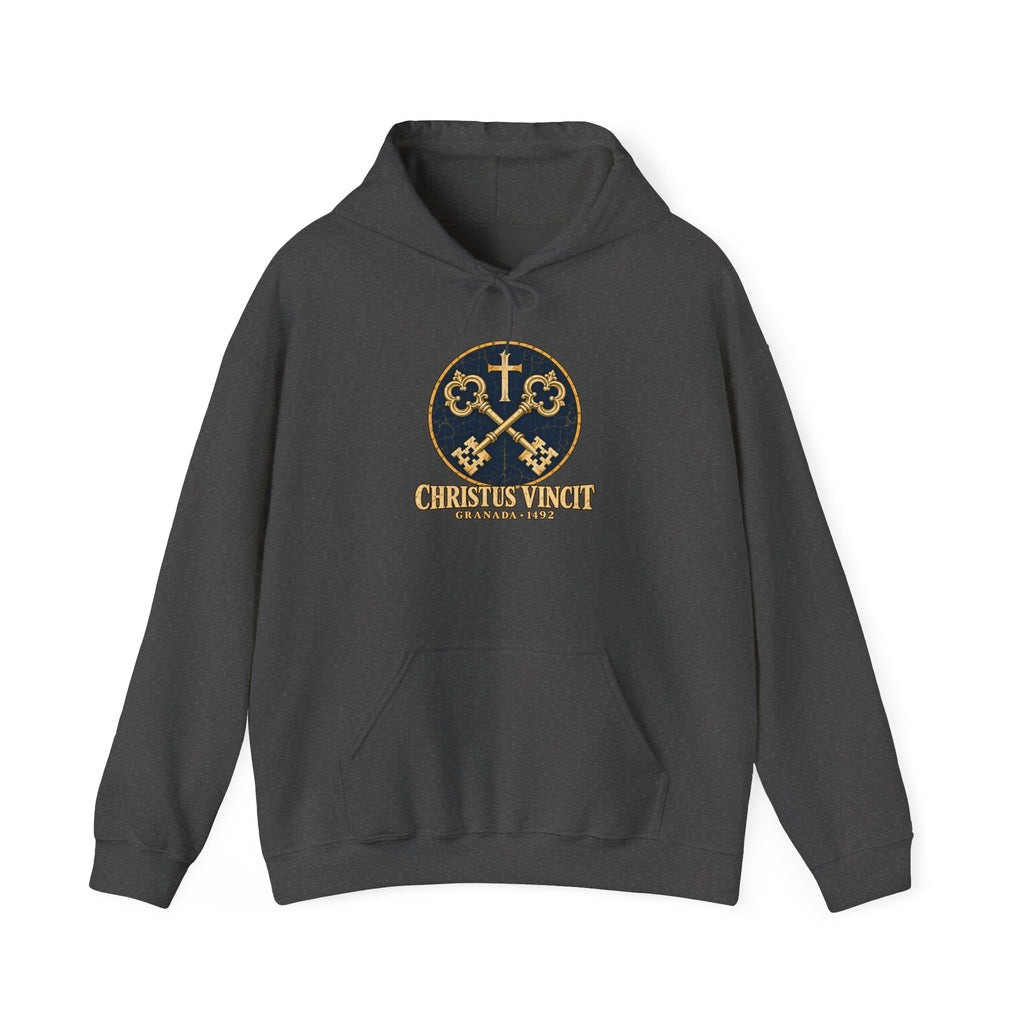 Granada 1492 Hoodie — Christus Vincit Crossed Keys Emblem