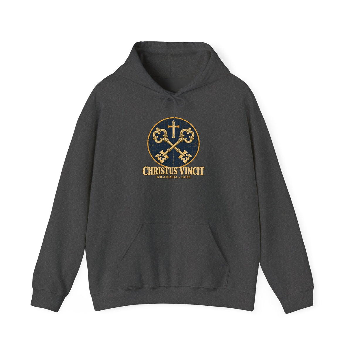Granada 1492 Hoodie — Christus Vincit Crossed Keys Emblem
