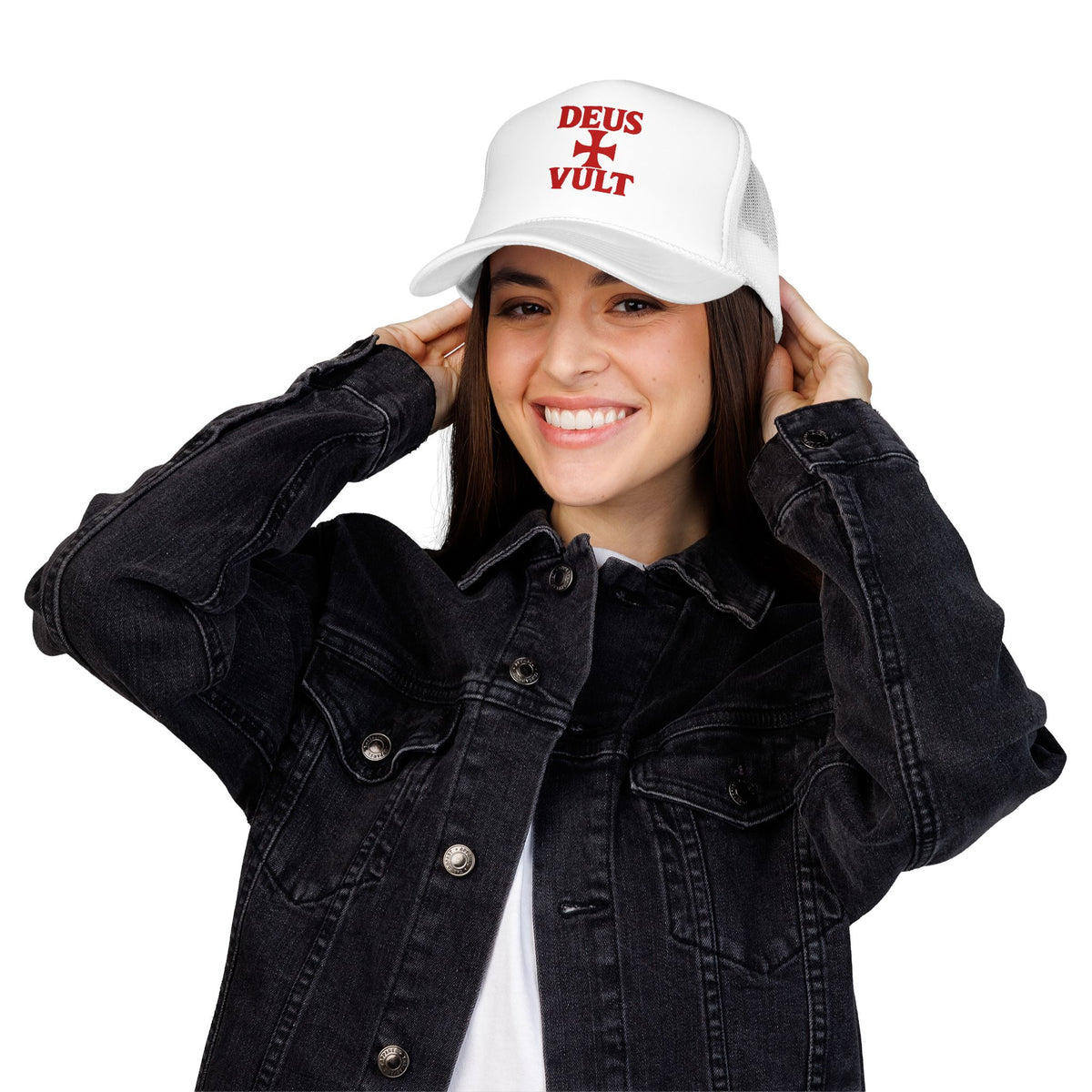 Deus Vult Cross Trucker Hat