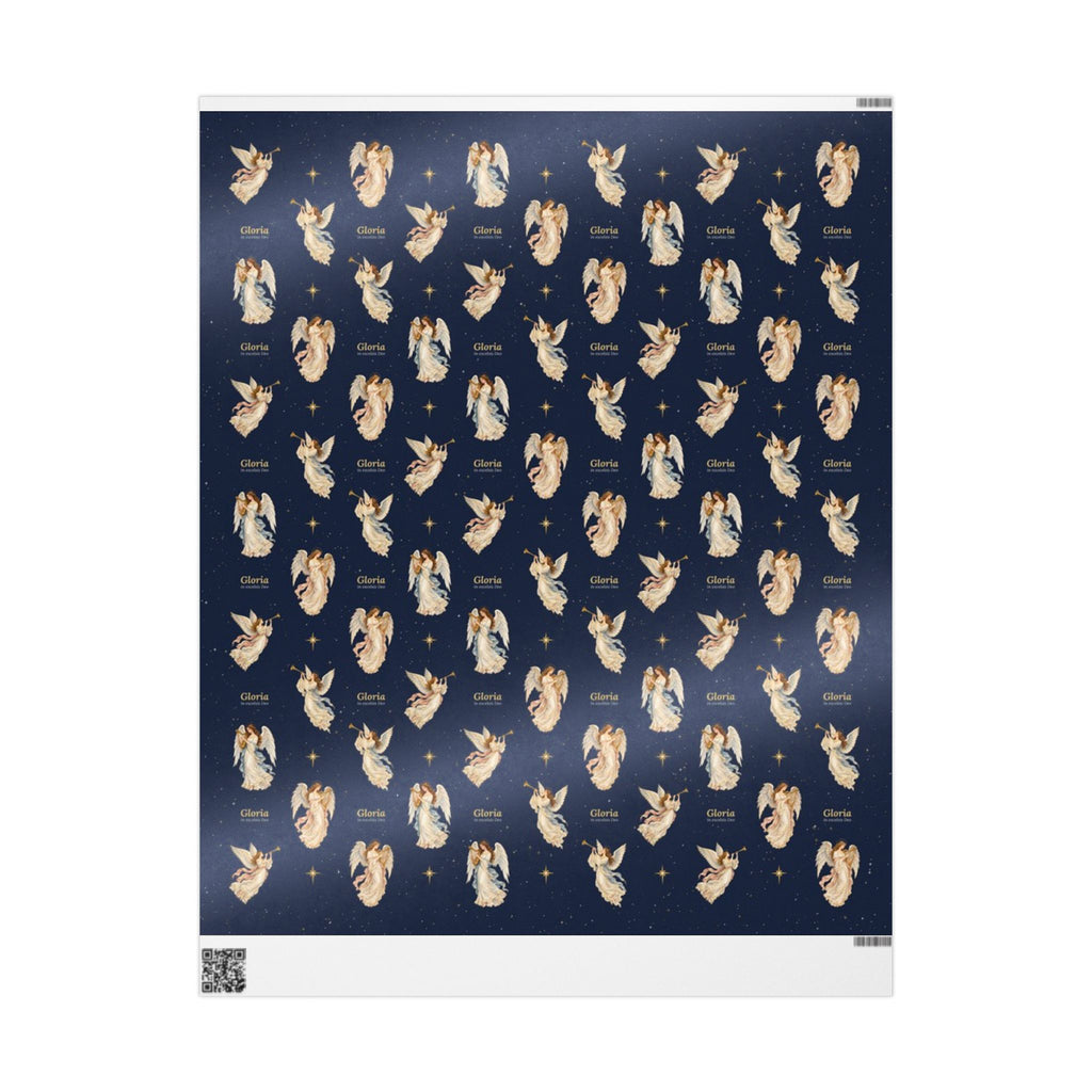 Gloria angel wrapping paper, alternate view