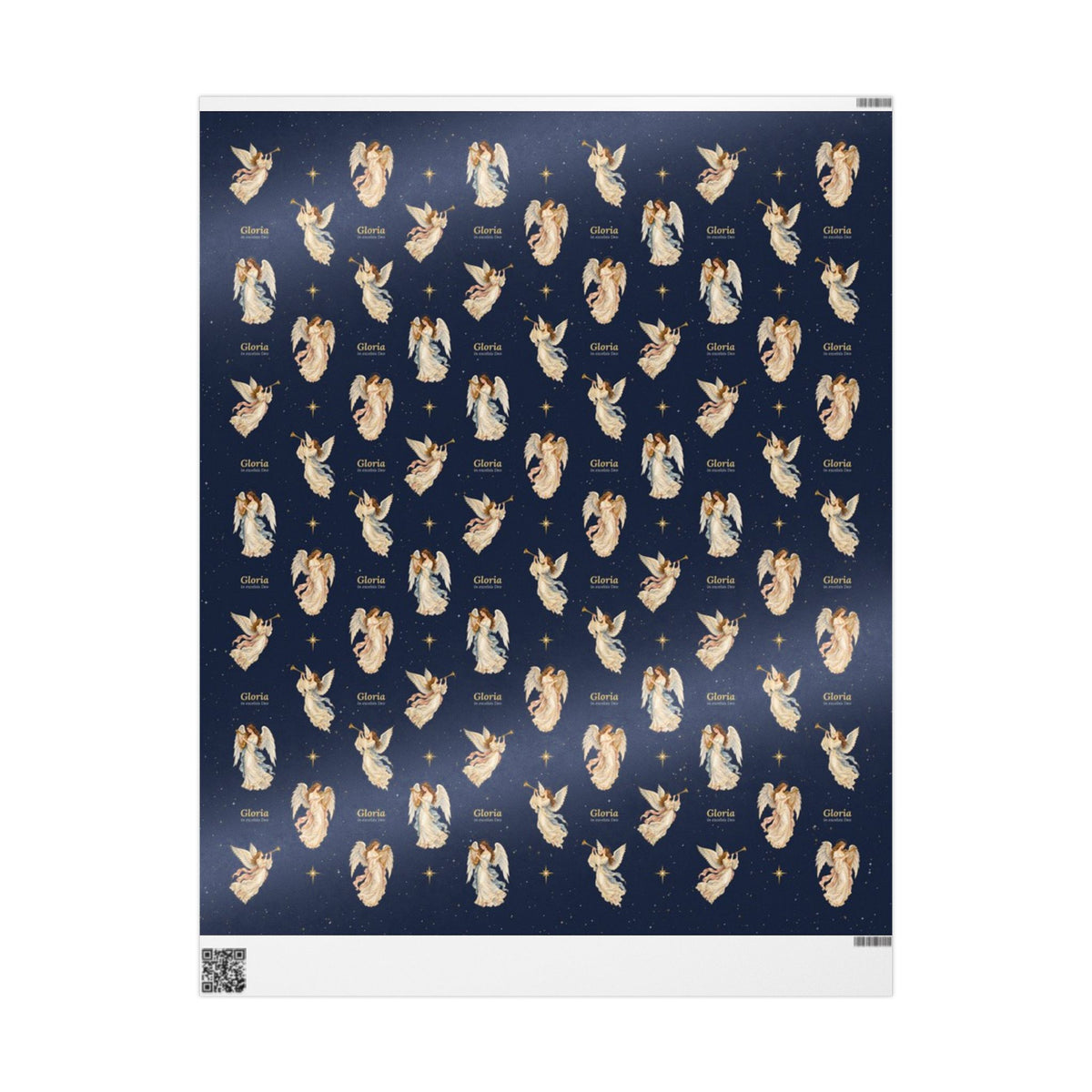 Gloria angel wrapping paper, alternate view