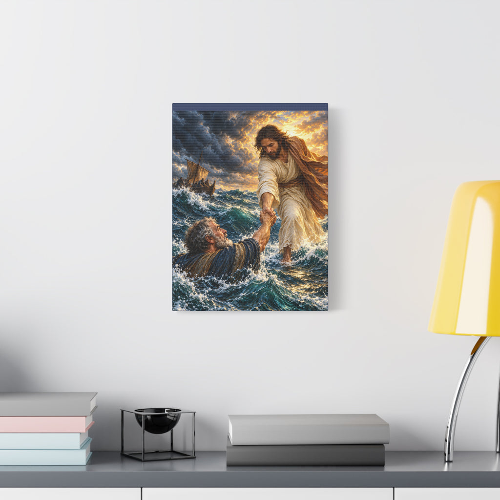 Keep Your Eyes on Christ - Matte Canvas Stretched