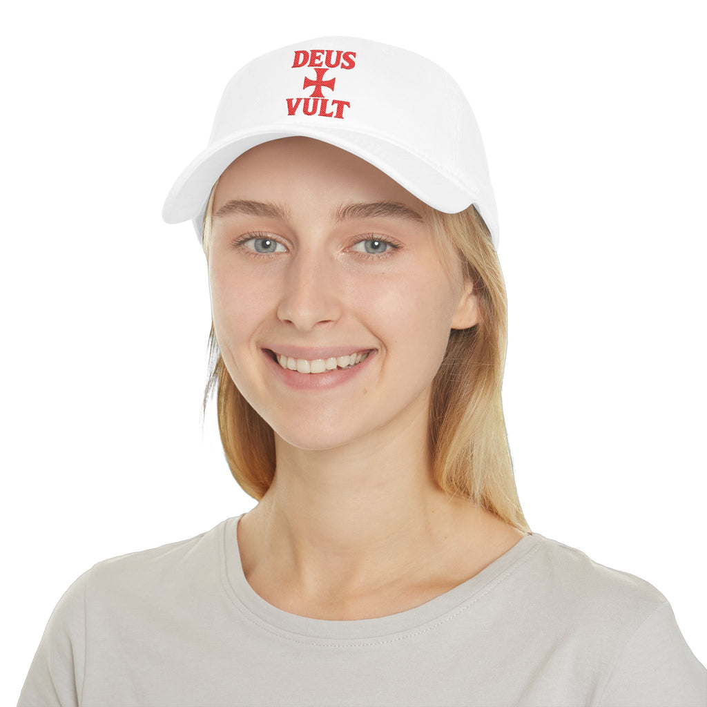 Deus Vult Cross Embroidered Baseball Cap