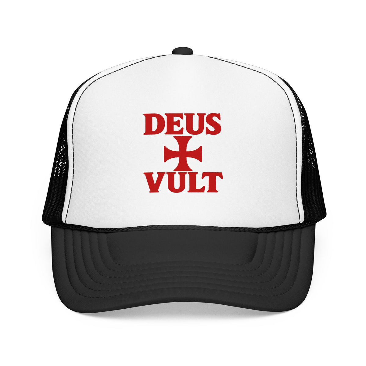Deus Vult Cross Trucker Hat