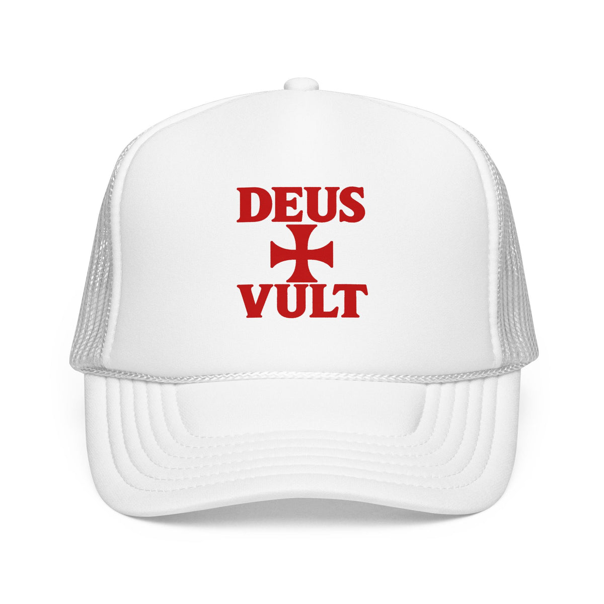 Deus Vult Cross Trucker Hat