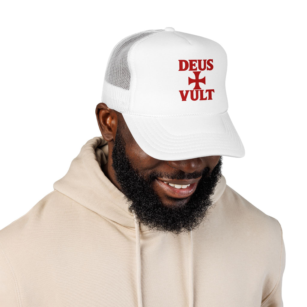 Deus Vult Cross Trucker Hat