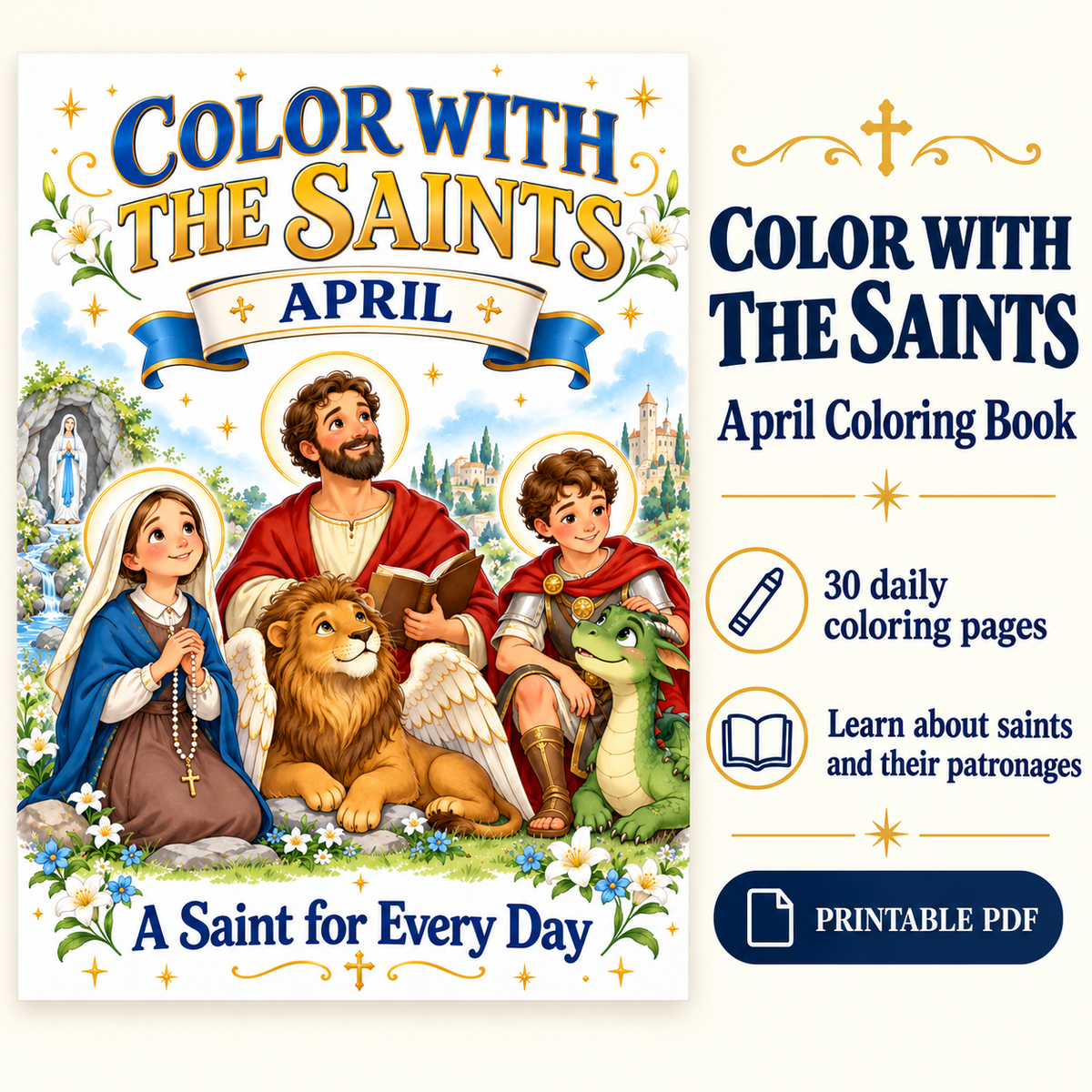 Color With The Saints: April