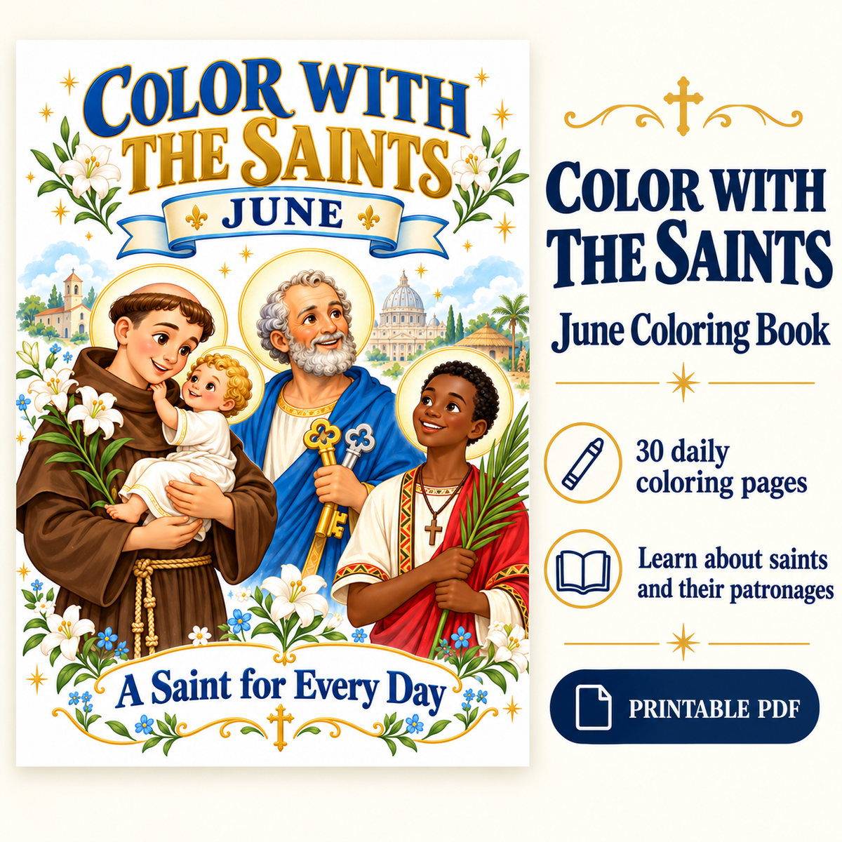 Color With The Saints: June