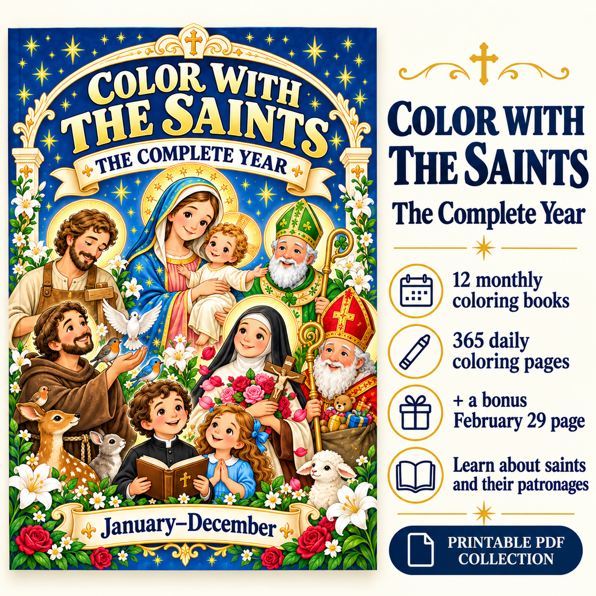 Color With The Saints: The Complete Year