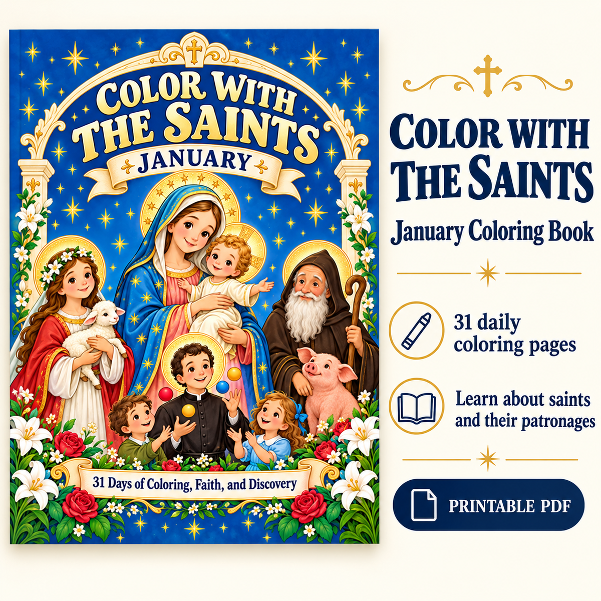 Color With The Saints: January