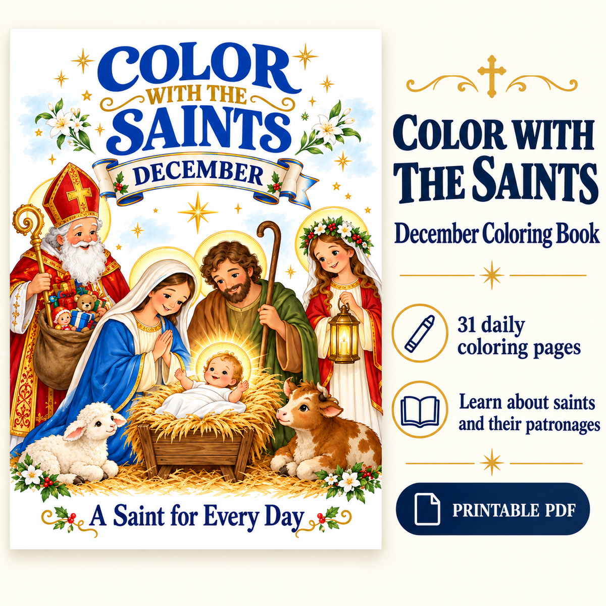 Color With The Saints: December