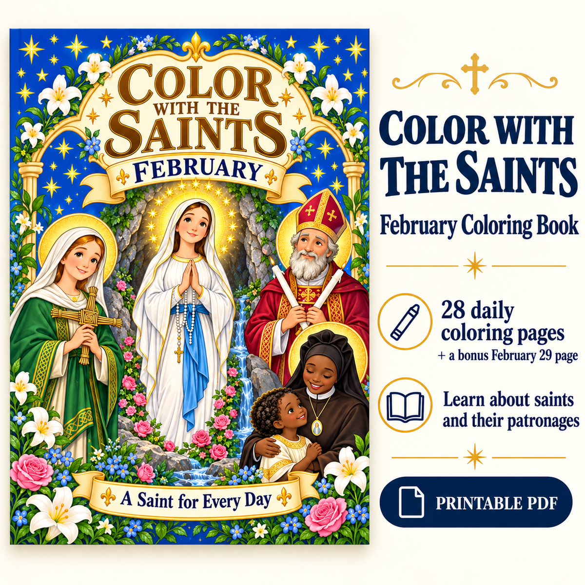 Color With The Saints: February
